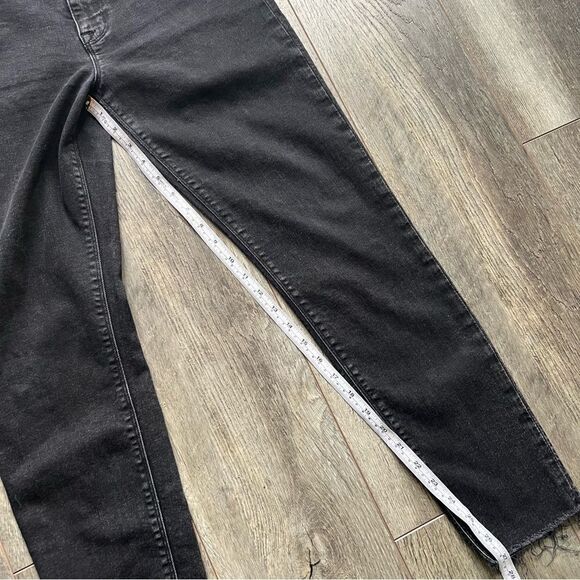 HUDSON Jeans Natalie Super Skinny Raw Hem Black Stone Wash Jeans Size 30 - Picture 6 of 13